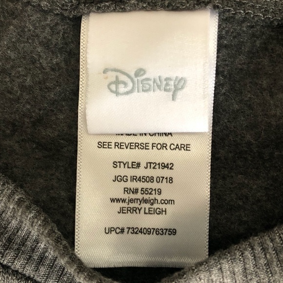 Disney Minnie Mickey Sweatshirt Top Black M - Picture 4 of 5